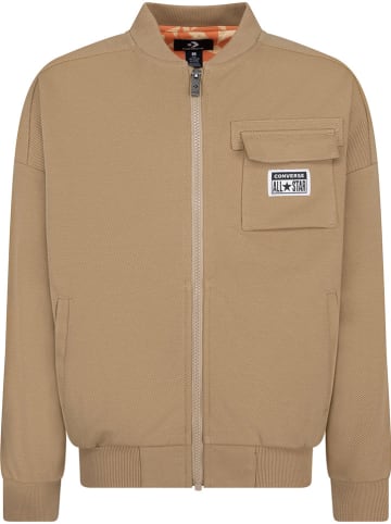 Converse Sweatjacke in Hellbraun