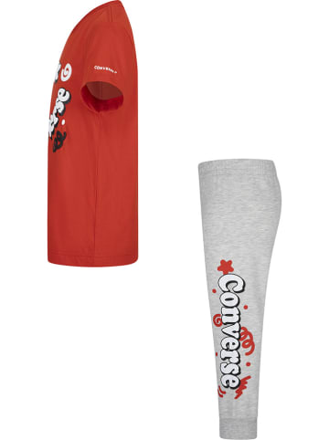 Converse 2tlg. Outfit in Rot/ Grau