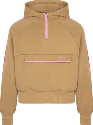 Converse Hoodie in Hellbraun