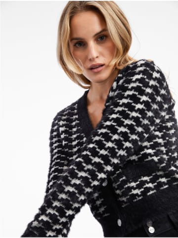 orsay Cardigan in Schwarz/ Weiß