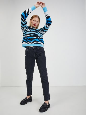 orsay Sweter w kolorze niebiesko-czarnym