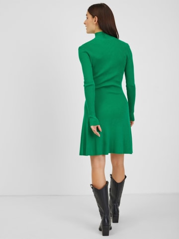 orsay Sukienka dzianinowa w kolorze zielonym