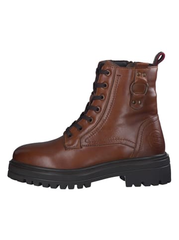 s.Oliver Leder-Boots in Hellbraun
