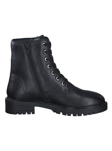 s.Oliver Leder-Boots in Schwarz