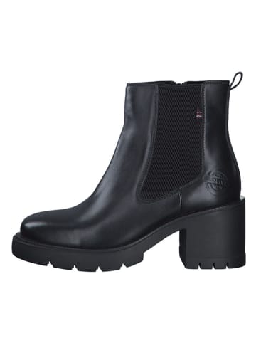 s.Oliver Leder-Boots in Schwarz