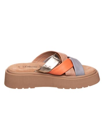s.Oliver Leren slippers
