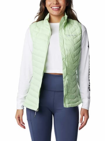 Columbia Doorgestikte bodywarmer "Powder Pass" groen