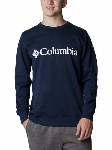 Columbia Koszulka "Columbia Logo" w kolorze granatowym