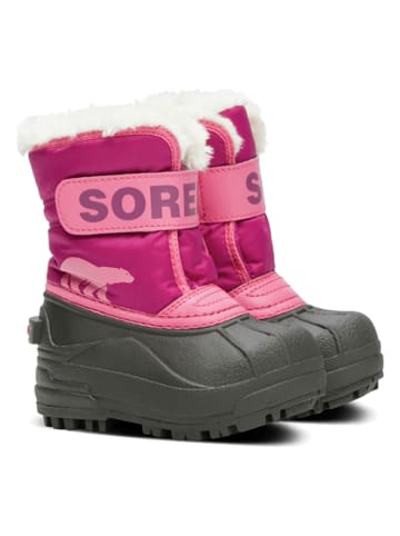 Sorel Winterlaarzen "Snow Commander" roze/antraciet