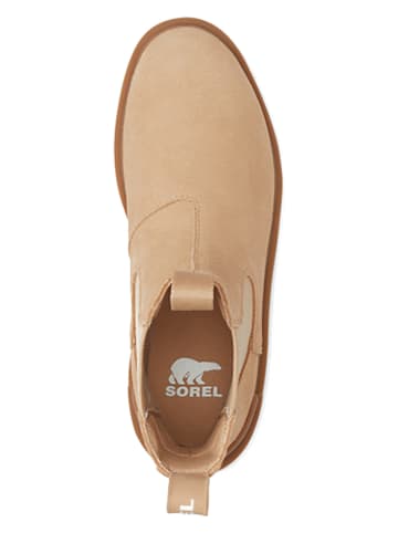 Sorel Leren chelseaboots "Hi-Line" beige