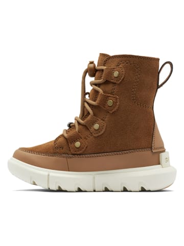 Sorel Leren winterlaarzen "Explorer Lac" lichtbruin