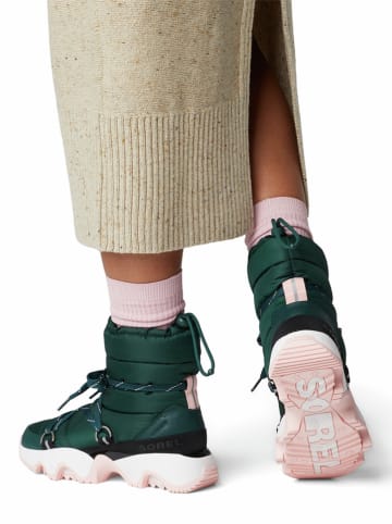 Sorel Leder-Winterstiefel "Kinetic Impact" in Grün