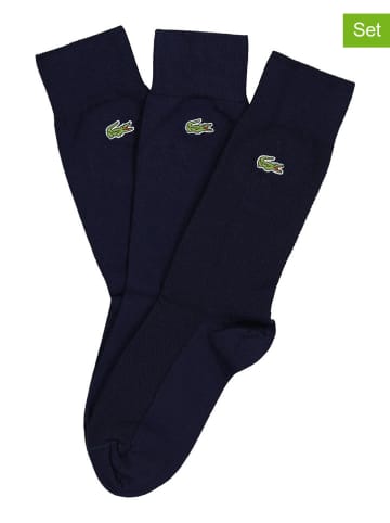 Lacoste 3-delige set: sokken donkerblauw