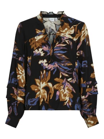 Vila Blouse "Jennie" zwart/camel