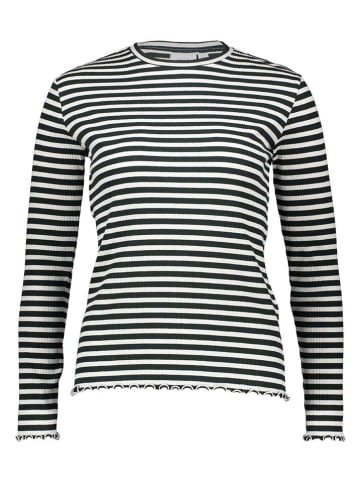 Vila Longsleeve in Schwarz/ Weiß