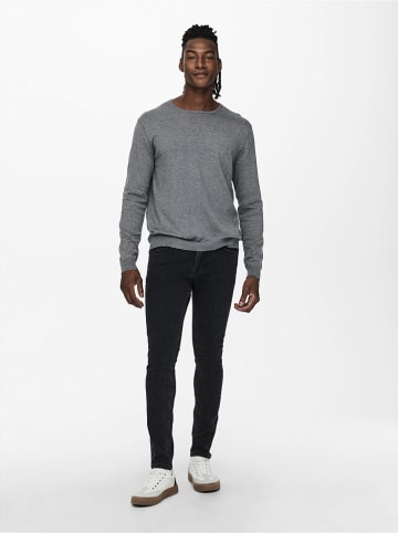 ONLY & SONS Sweter w kolorze szarym