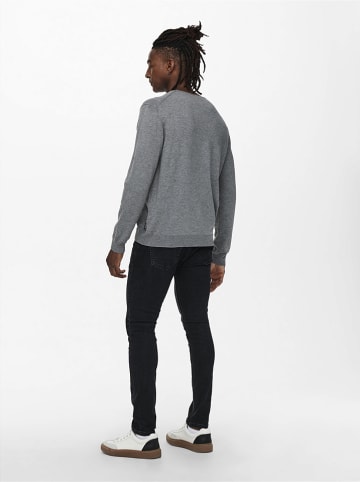 ONLY & SONS Sweter w kolorze szarym