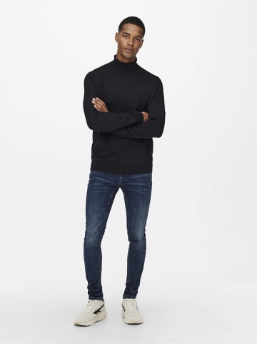 ONLY & SONS Rollkragenpullover in Schwarz