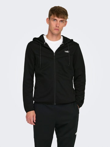 ONLY & SONS Sweatjacke in Schwarz