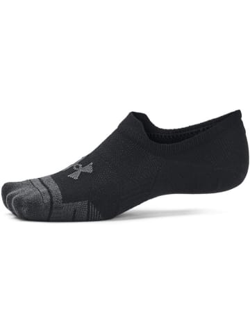 Under Armour Skarpety sportowe (3 pary) "Performance Tech" w kolorze czarno-antracytowym