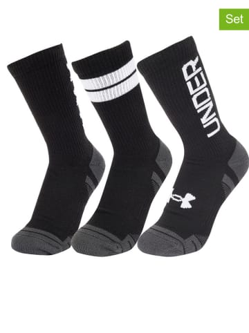 Under Armour 3er-Set: Sportsocken "Perf Tech" in Schwarz