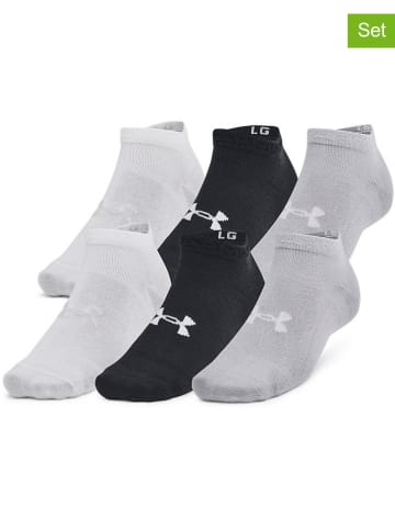 Under Armour Skarpety sportowe (6 par) "Essential" w kolorze białym, czarnym i szarym