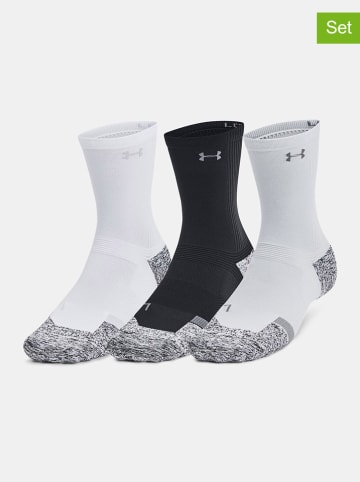 Under Armour 3-delige set: sportsokken zwart/wit