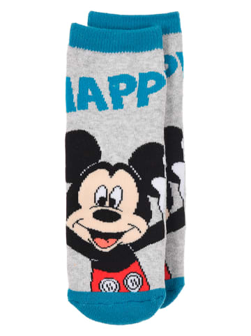 Disney Mickey Mouse Skarpety "Myszka Miki" w kolorze jasnoszaro-niebieskim