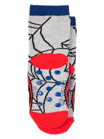 Spiderman Socken "Spiderman" in Hellgrau/ Rot
