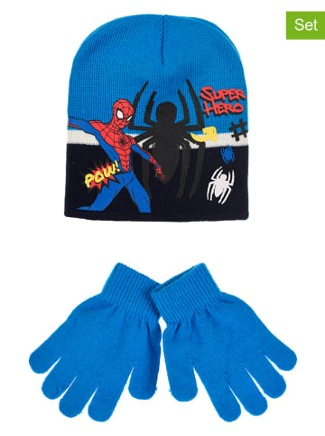 Spiderman 2tlg. Winteraccessoires-Set "Spiderman" in Blau