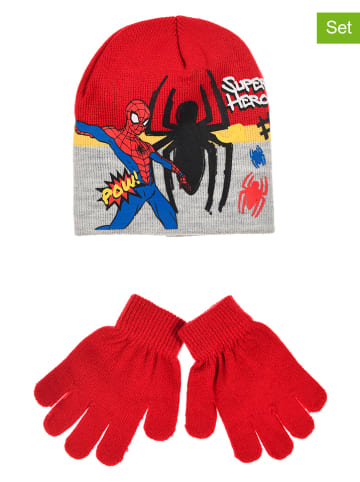 Spiderman 2-częściowy zestaw "Spider-man" w kolorze czerwonym