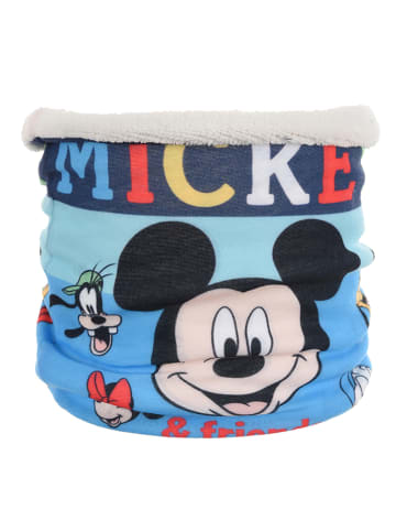 Disney Mickey Mouse Szal-koło "Myszka Miki" w kolorze biało-błękitnym ze wzorem
