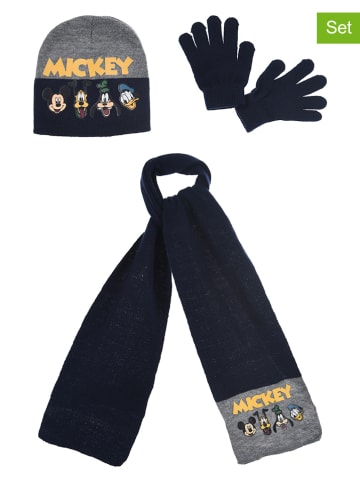 Disney Mickey Mouse 3-delige winteraccessoires set "Mickey" donkerblauw