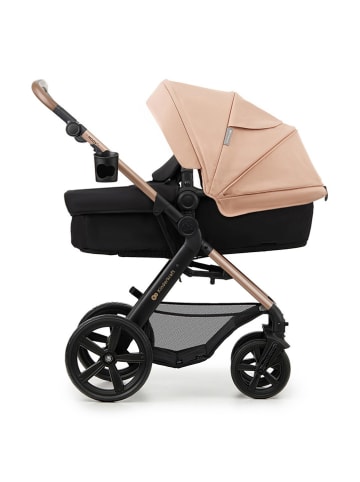 Kinderkraft Wózek kombi 3w1 "MOOV 2 Mink Pro" w kolorze czarno-beżowym