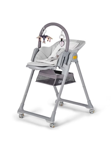 Kinderkraft 2in1-Babyliege und Kinderhochstuhl "Lastree" in Grau