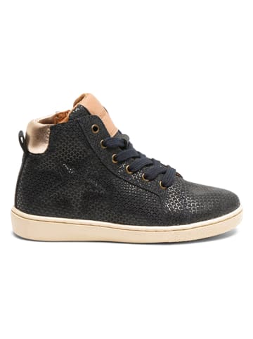 bisgaard Leder-Sneakers in Dunkelblau