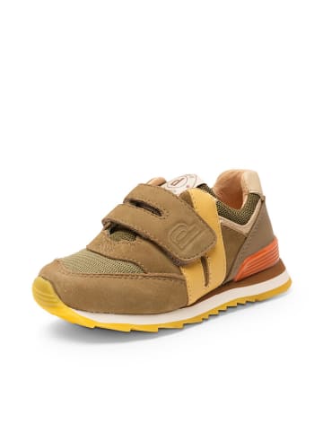 bisgaard Leder-Sneakers in Khaki