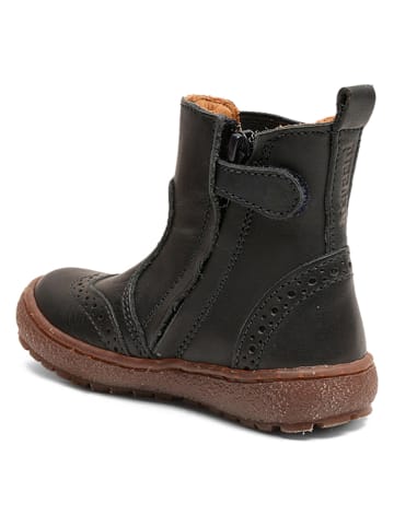 bisgaard Leder-Boots in Dunkelblau