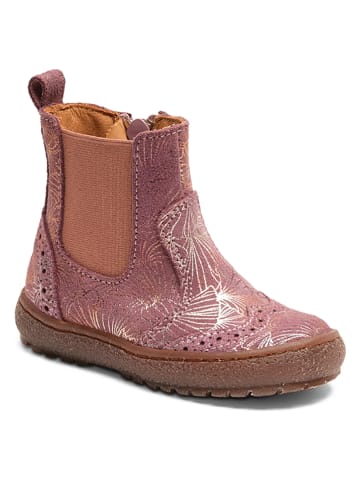 bisgaard Leder-Boots in Pink