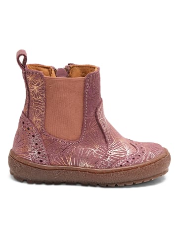bisgaard Leder-Boots in Pink