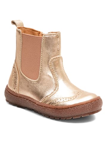 bisgaard Leder-Boots in Gold