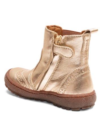 bisgaard Leder-Boots in Gold
