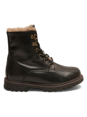 bisgaard Leder-Winterboots in Schwarz