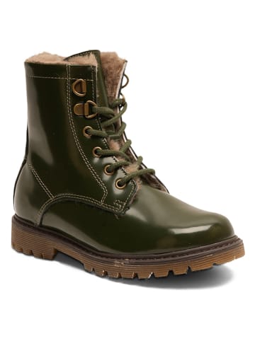 bisgaard Leder-Winterboots in Grün