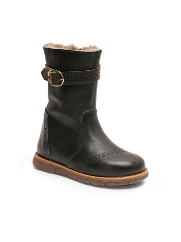 bisgaard Leder-Winterboots in Dunkelblau