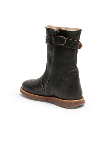 bisgaard Leder-Winterboots in Dunkelblau
