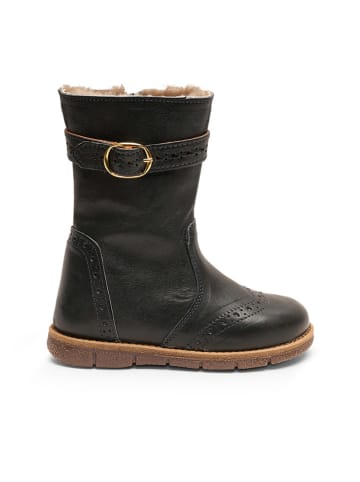 bisgaard Leder-Winterboots in Dunkelblau