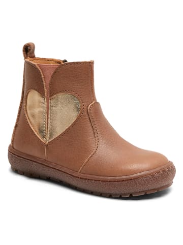 bisgaard Leder-Boots in Braun
