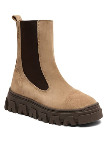 bisgaard Leder-Boots in Beige