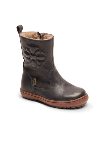 bisgaard Leder-Winterboots in Dunkelblau
